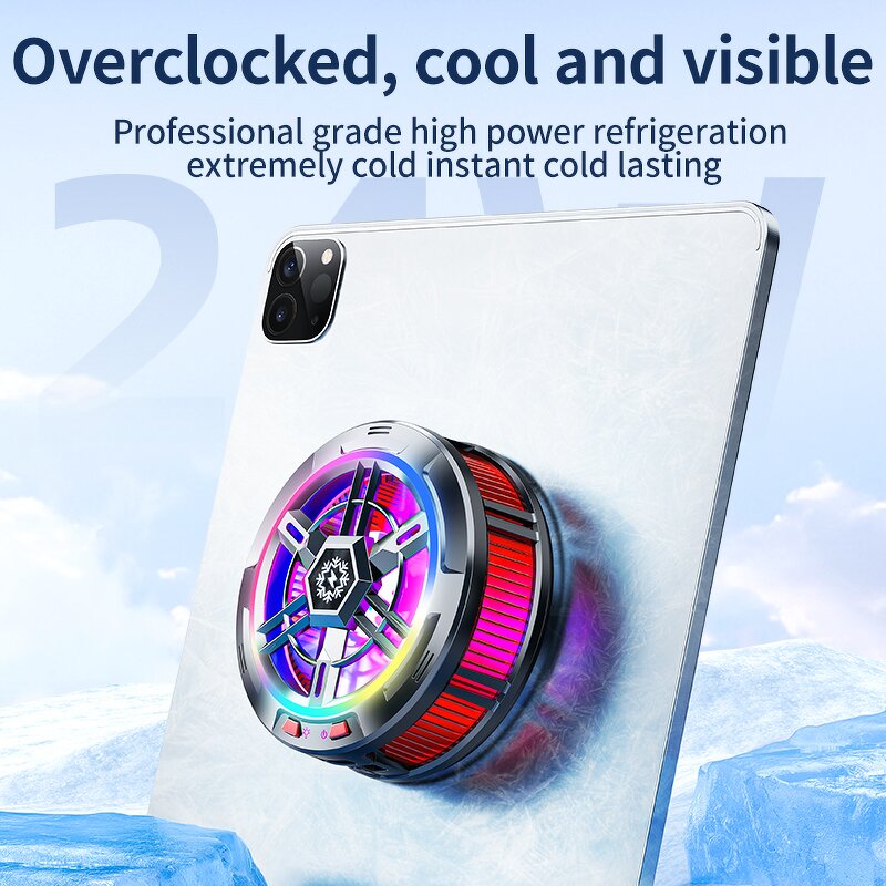 Portable Phone Radiator Manufacturer - X100 RGB Light Magnetic Clip Cooler