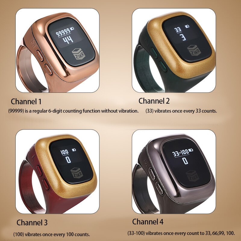 Smart Prayer Ring Manufacturer - 2025 New Touch Screen Digital Counter