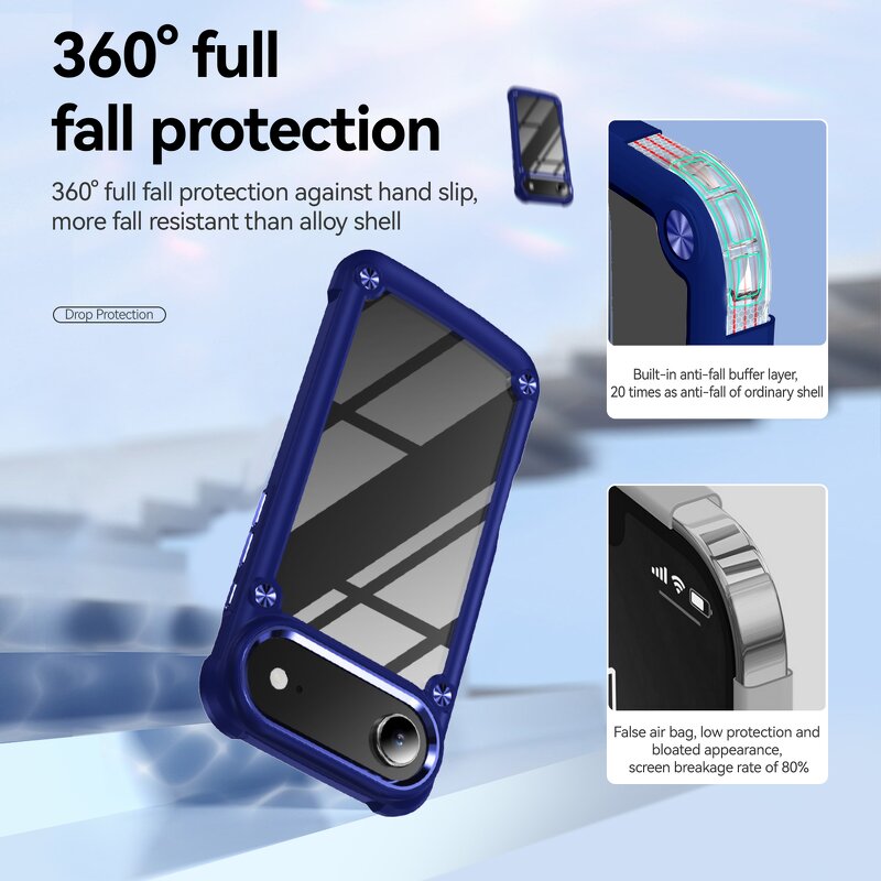 Rugged Phone Case Factory - Transparent Shockproof Waterproof TPU Heavy