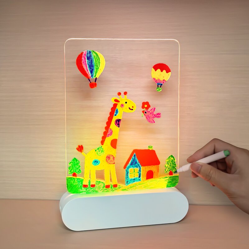 LED Drawing Board Manufacturer - OEM HFL F10 Creative Colorful with Erasable Acrylic Pens