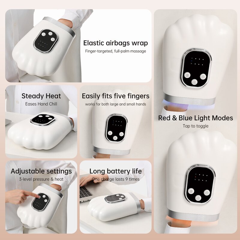 Electric Hand Massager Manufacturer - OEM New Arrival with Heat Air Compression for Arthritis