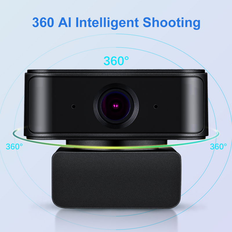 Web Camera Manufacturer - OEM 1080P Full HD 360° AI Face Recognition Spin Noise Reduction