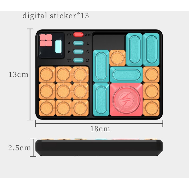 Huarong Road Puzzle Box Manufacturer - OEM HFL Digital Slide Plastic Super Brain Teaser