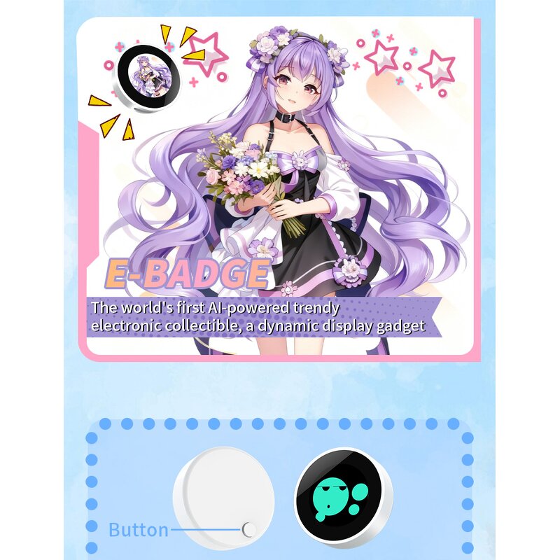 Anime Pins Manufacturer - OEM 0.9 Inch Custom for Backpacks Touch Screen IPS Funny