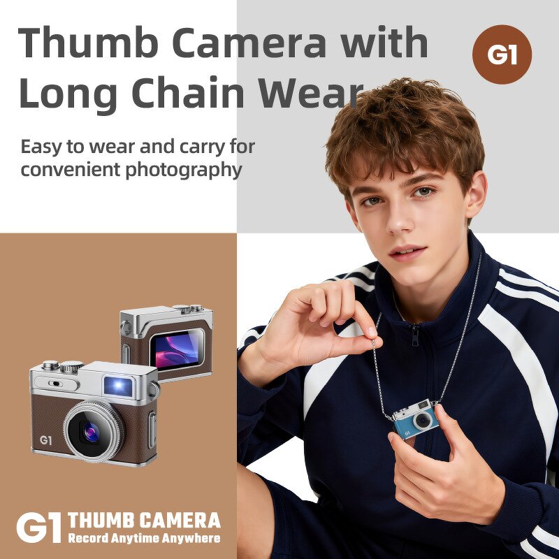 Digital Thumb Camera Manufacturer - OEM Retro 1080P HD 0.96 TFT LCD Pocket Video Recorder