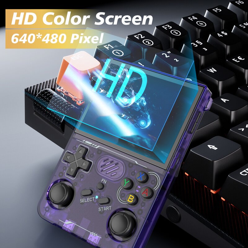 Retro Video Game Console Manufacturer - OEM HFL R36XX 3.5 Inch WiFi 64/128GB Linux 10000 Games