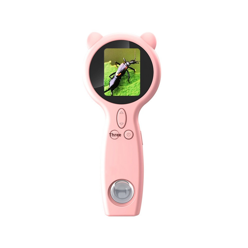 Children's Microscope Manufacturer - OEM Plastic Home Tutoring 2-inch IPS 500X Magnification