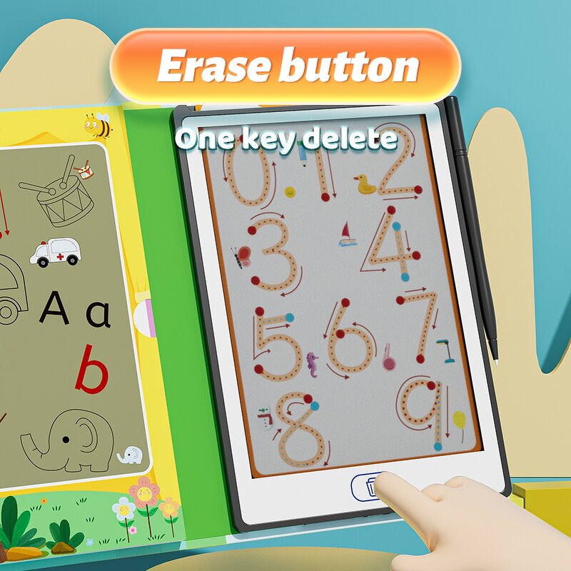 LCD Writing Tablet Manufacturer - OEM Custom Erasable with 20 Templates Early Learning Set