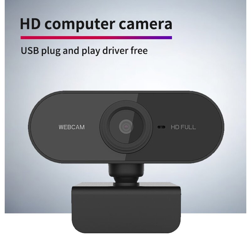 USB Web Cam Manufacturer - OEM C1 Plug-and-Play 1080P with Microphone for Online Calling