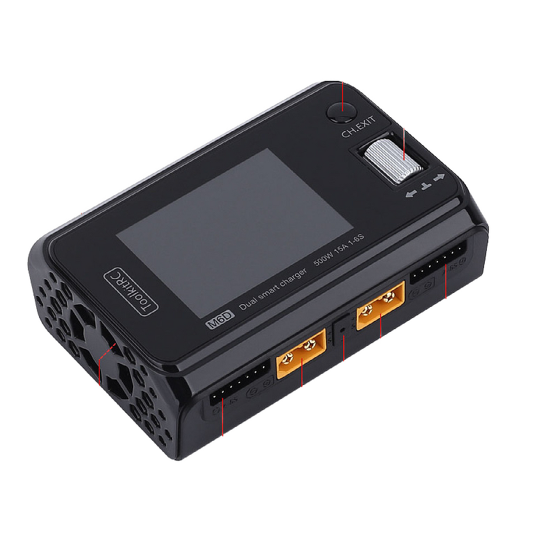 Balance Charger Manufacturer - OEM Toolkitrc M6D 500W 15A Dual-Channel for Drones