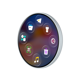 Digital Wearable E-Badge Manufacturer - OEM 1.85-inch Smart Dynamic HD Anime Button Pin