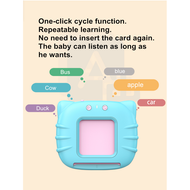 Portable Card Machine Manufacturer - OEM Plastic Educational Chinese English for Kids 2-4