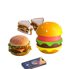 Burger Lamp Speaker Manufacturer - OEM Compact Portable Ambient Sleep Atmosphere Creator