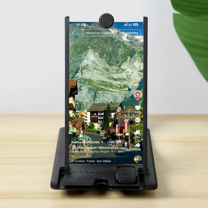 Phone Screen Amplifier Manufacturer - OEM 3D HD 12/14 Inch Vertical Telescoping Stand