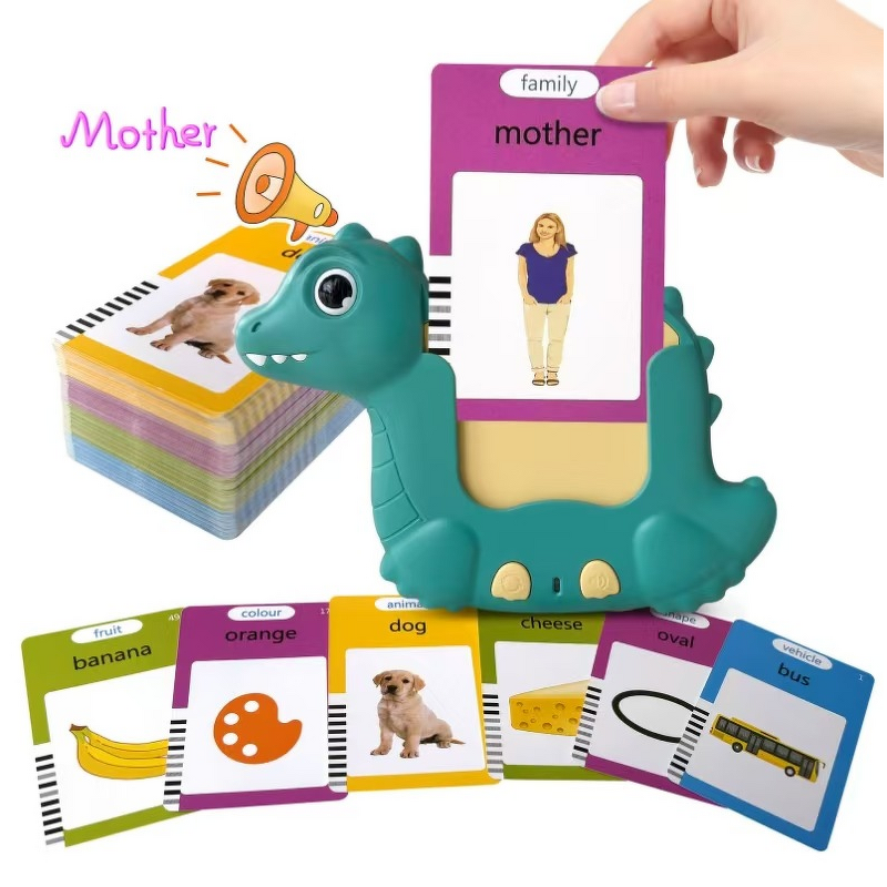 Early Education Toy Manufacturer - OEM Plastic Dinosaur Cognitive Card Machine Foreign Trade