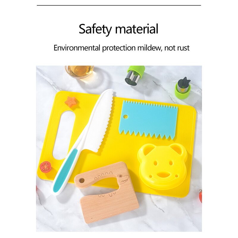 Kids Kitchen Knife Set Manufacturer - OEM Plastic 4/7/10/15/24-Piece with Cutting Board