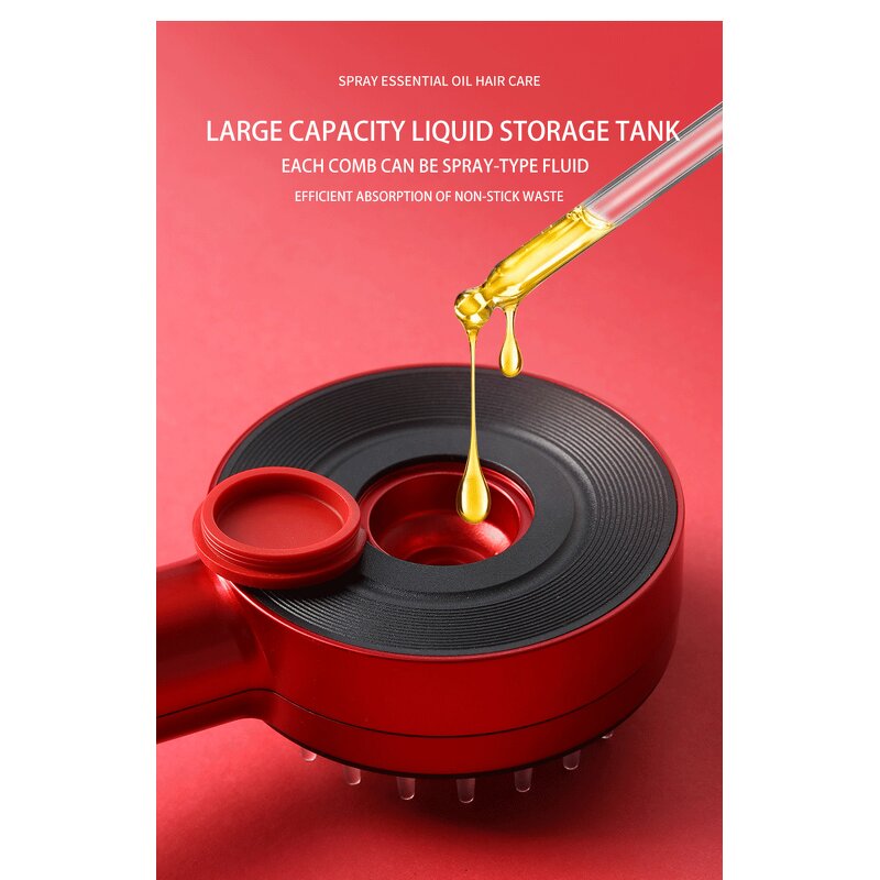 Electric Hair Brush Manufacturer - OEM 2-in-1 Scalp Massager EMS Hair Oil Applicator