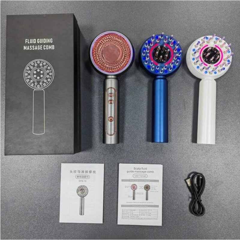 Portable Scalp Massager Manufacturer - OEM Rechargeable CES Electric Mini Handheld Hair