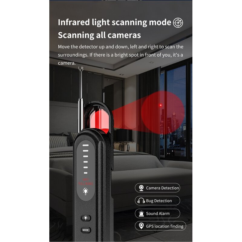 GPS Tracker Manufacturer - OEM Wireless Hidden Camera GPS Navigation Bug RF Detector