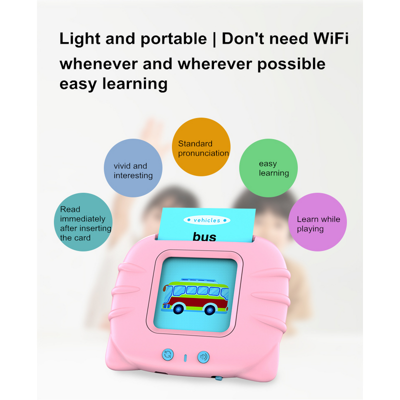 Portable Card Machine Manufacturer - OEM Plastic Educational Chinese English for Kids 2-4