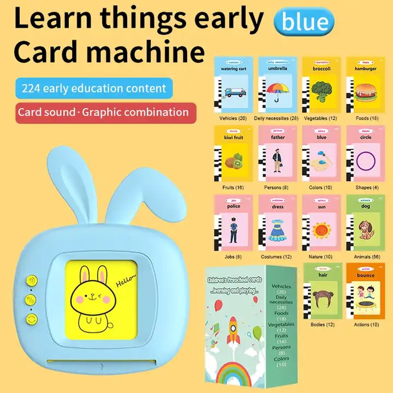 Educational Flash Card Machine Manufacturer - OEM Plastic Talking Electronic Book Reading