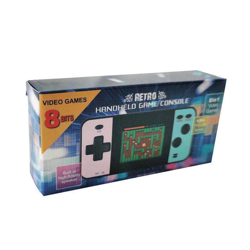 Mini Game Console Manufacturer - OEM 1.8 Inch 8-Bit TFT Screen Pocket with 8 Games