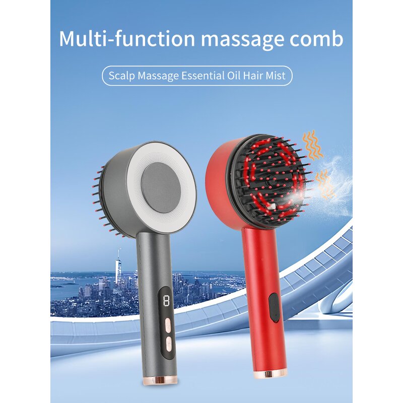 Electric Head Massager Manufacturer - OEM Multi-Functional for Migraine Relief Red Blue Light