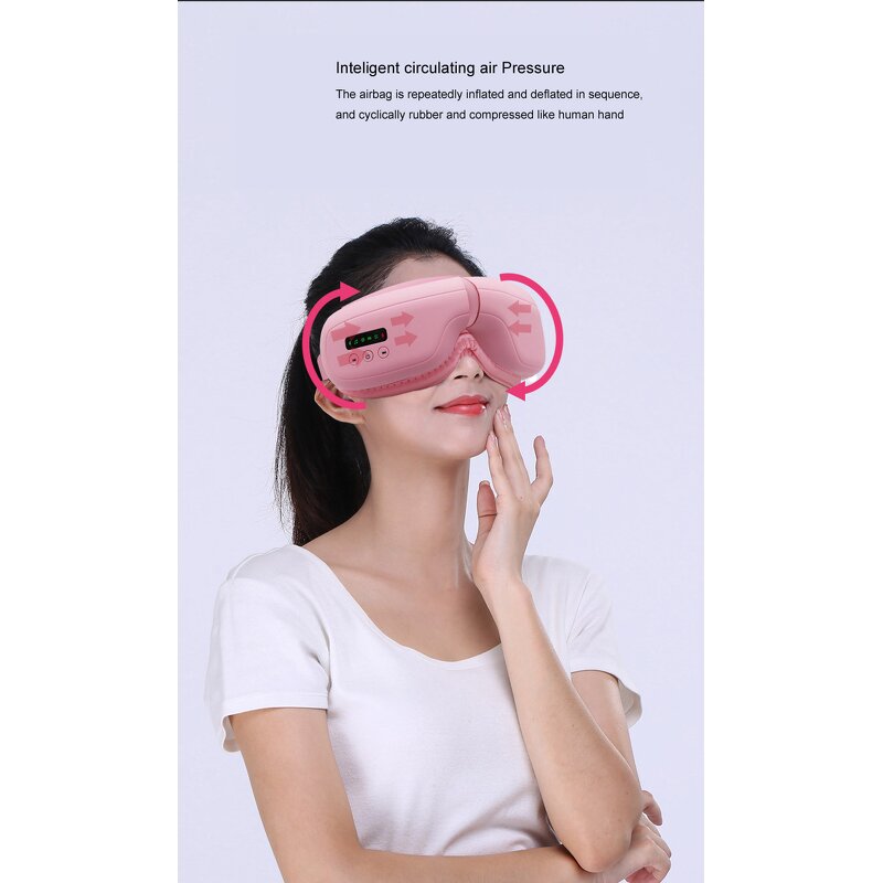 Electric Eye Care Massager Manufacturer - OEM Mini Foldable Heated Wireless Vibration Music