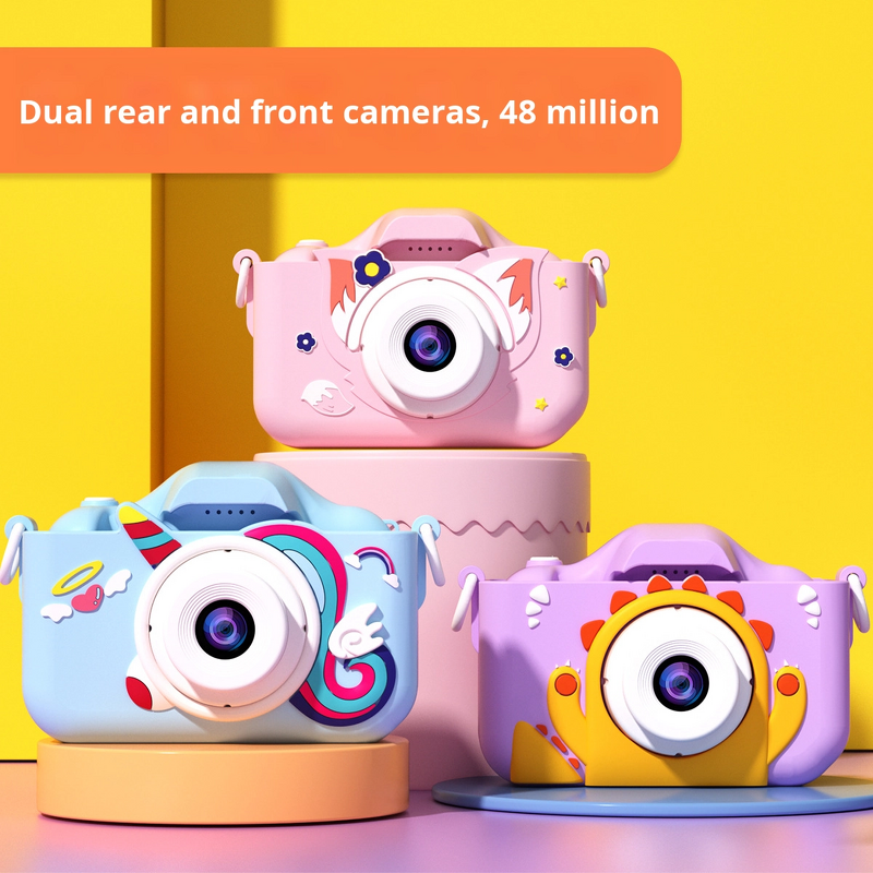 Kids Camera Manufacturer - OEM 2.0-inch IPS Front Rear Dual 1080P HD 48MP 120 Wide Angle