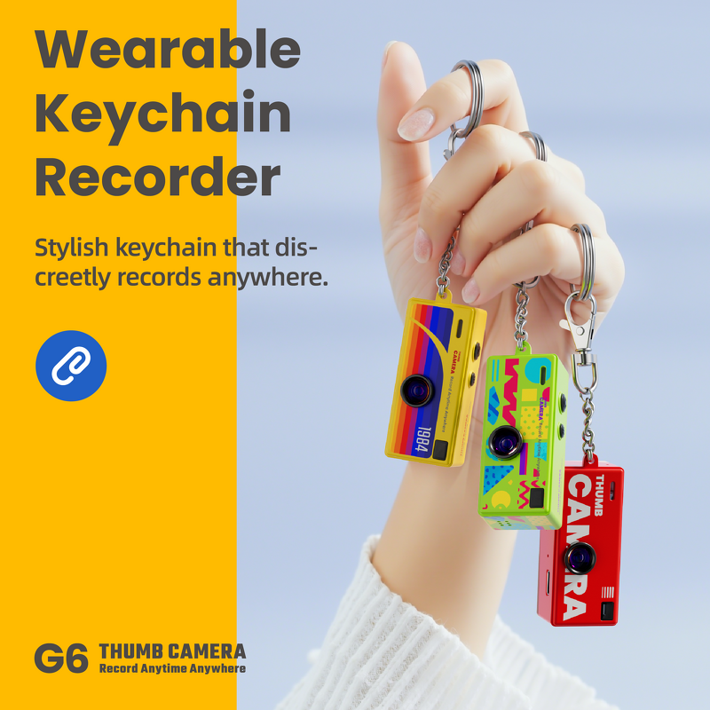 Thumb Camera Manufacturer - OEM Fashion Mini G6 1080P HD Keychain Street Photography