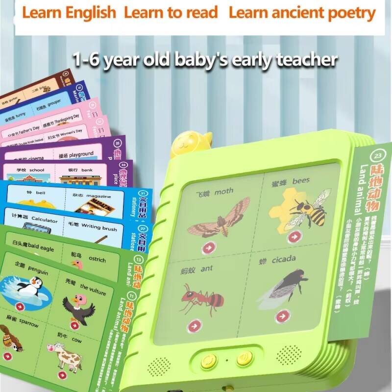 Logic Thinking Learning Machine Manufacturer - OEM Children's Card Education Bilingual Chinese