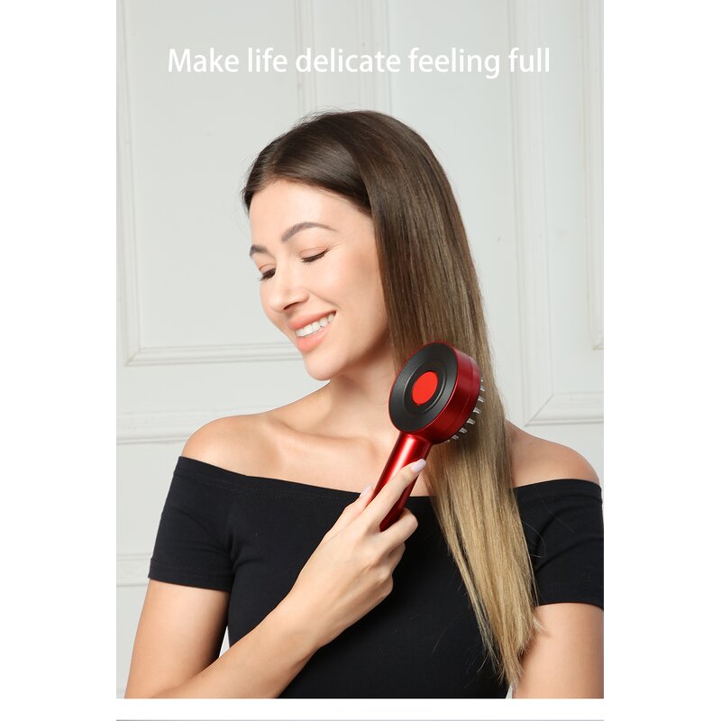 Electric Hairbrush Manufacturer - OEM 2-in-1 with Oil Dispenser Scalp Massager Micro Current