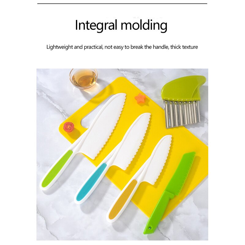 Kids Kitchen Knife Set Manufacturer - OEM Plastic 4/7/10/15/24-Piece with Cutting Board