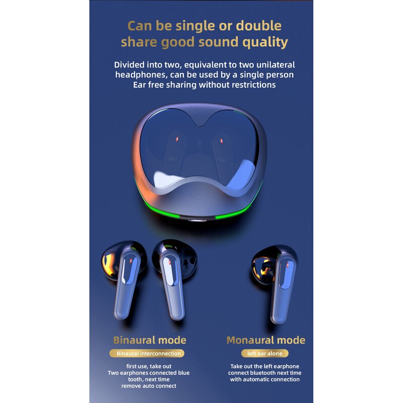 TWS Earphones Manufacturer - OEM Hot Sale New Wireless Audio Stereo Led Display F9 M10