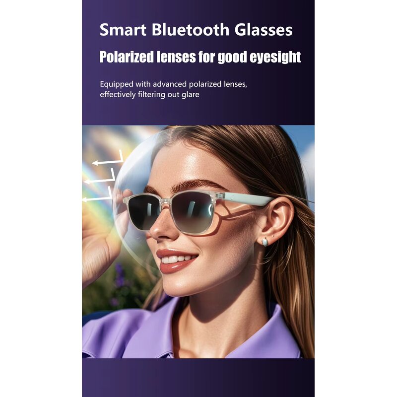 AI Smart Glasses Manufacturer - OEM 2025 High Quality Translation Fashionable Micro Phone