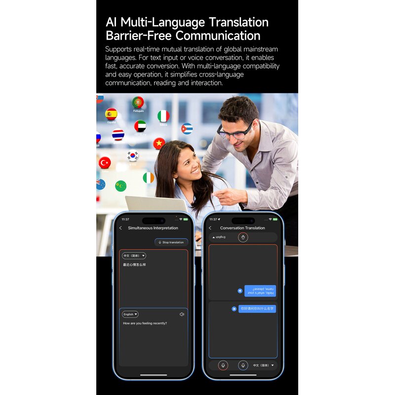 AI Camera Smart Glasses Manufacturer - OEM Newest Wireless Audio Portable Picture Video