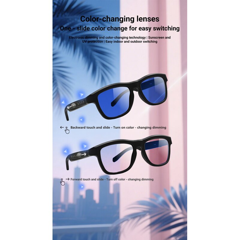 Smart Dimming Glasses Manufacturer - OEM 2025 Newest Touch Controlled Color-Changing Lenses