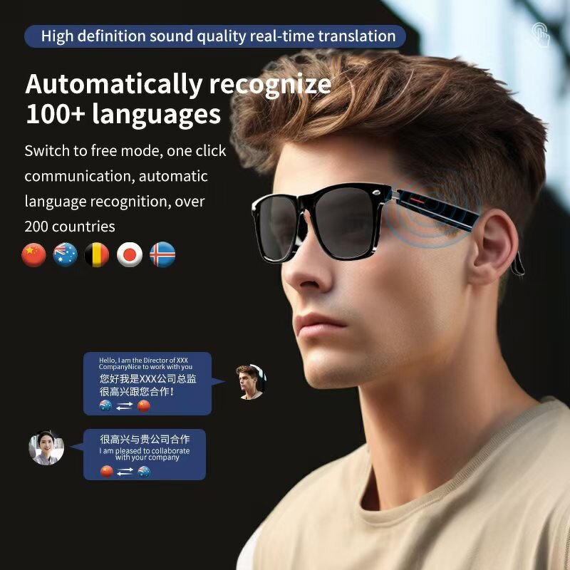 AI Smart Glasses Manufacturer - OEM 2025 New with Audio Wireless for Men Women Listening