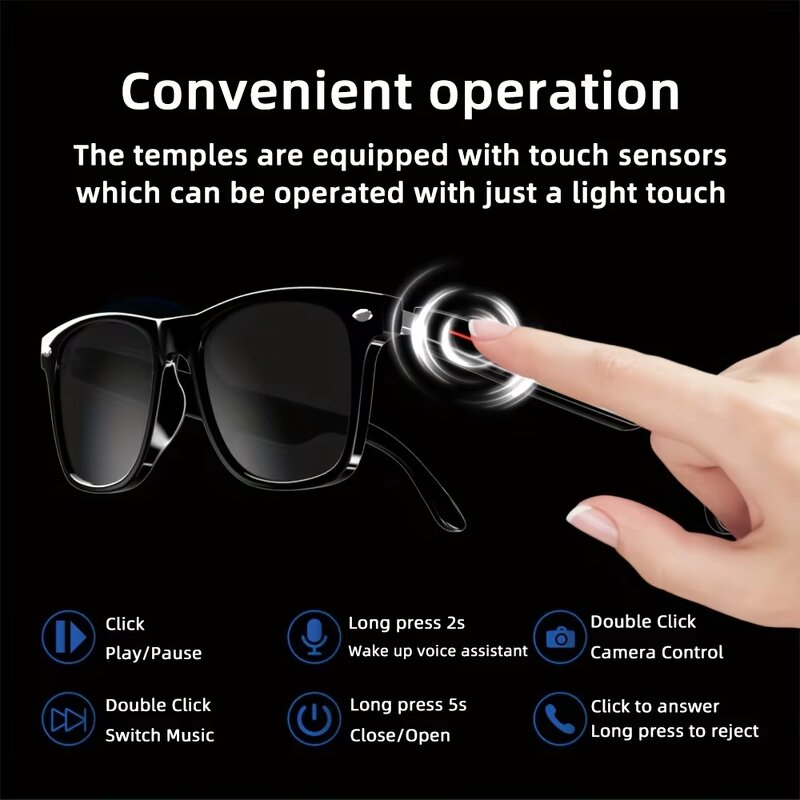 AI Translator Smart Glasses Manufacturer - OEM Fashion Wireless Speaker Headset Music