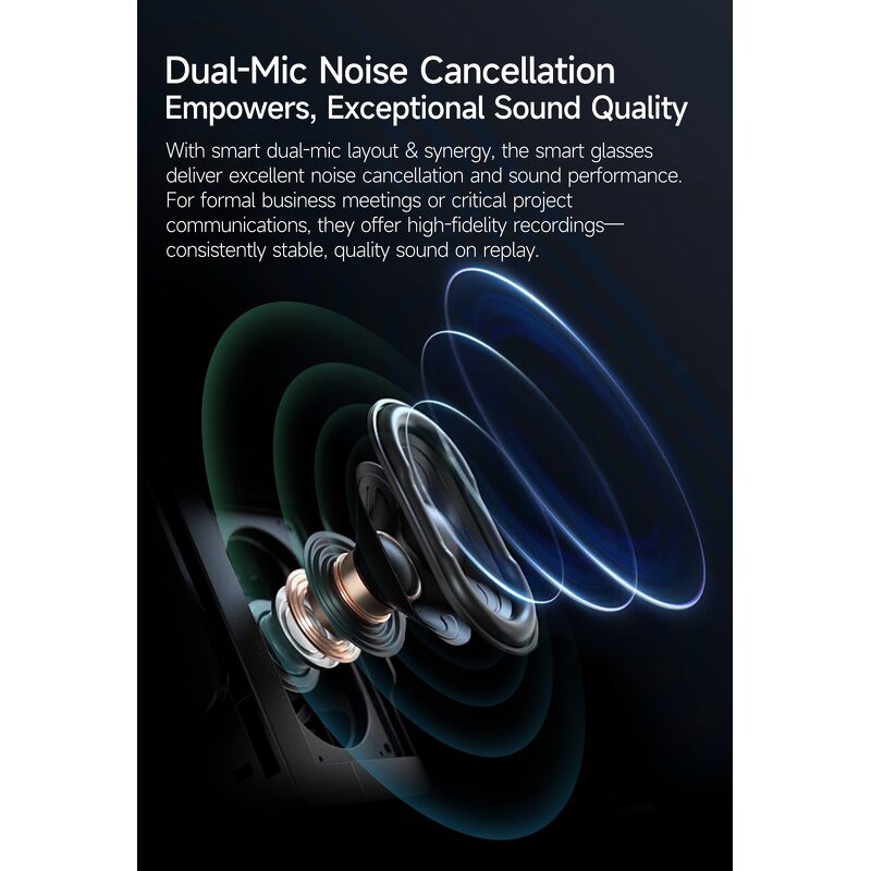 AI Camera Glasses Manufacturer - OEM 2025 High Quality 5M Camera Support AI Chat HD Calling