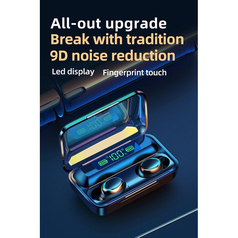 TWS Earphones Manufacturer - OEM High Quality Trending F9 Tws 5c Auriculares Wireless