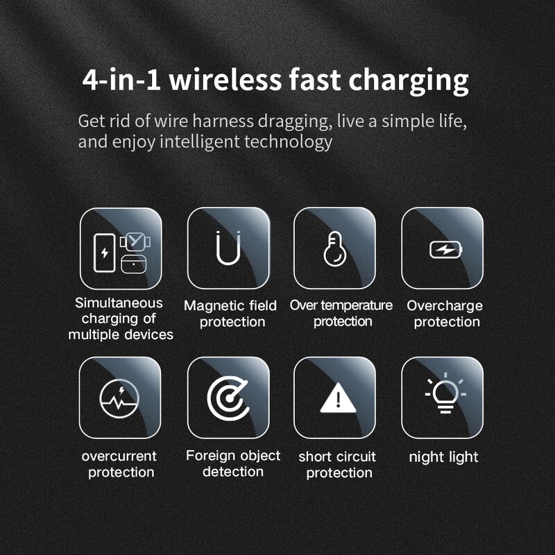 Wireless Charger Dock Manufacturer - OEM 2026 NEW OEM Fast 3 in 1 for Apple Samsung Huawei