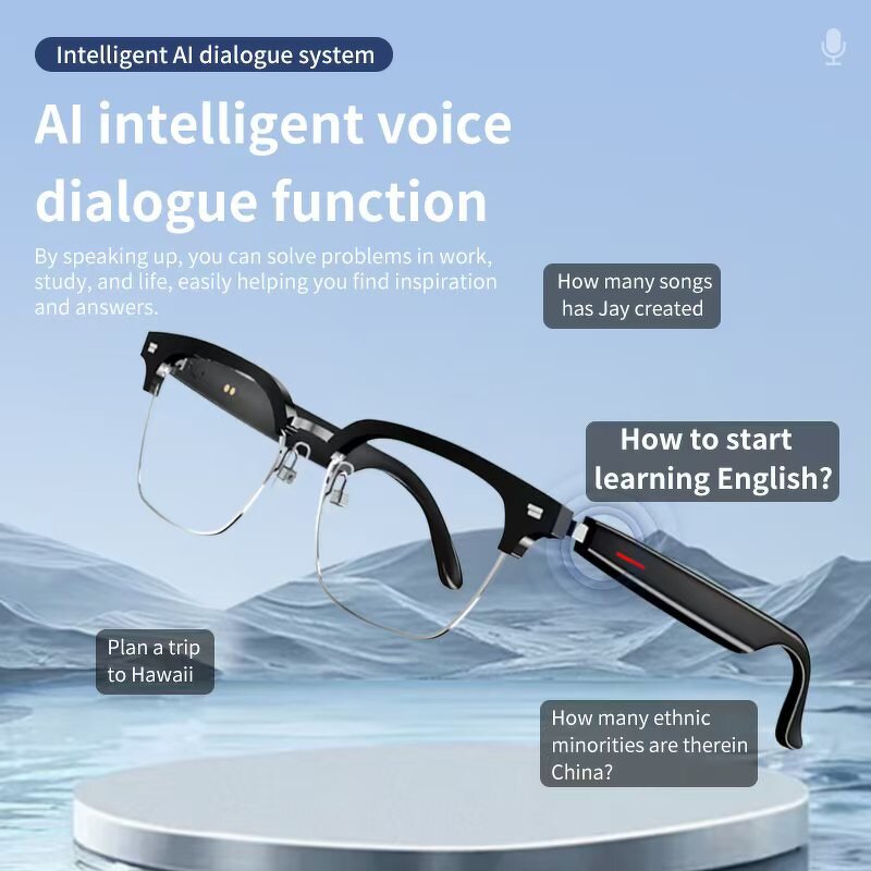 AI Translator Smart Glasses Manufacturer - OEM Fashion Wireless Speaker Headset Music
