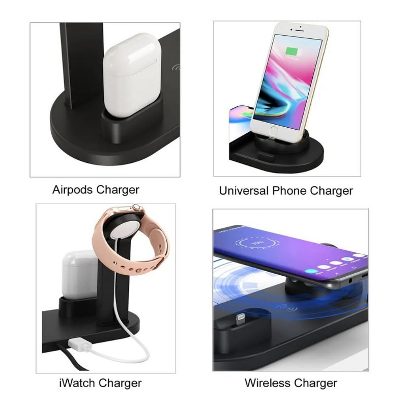 Wireless Charger Dock Manufacturer - OEM 6 in 1 Fast Charging Station for iPhone 15 16 Pro Max