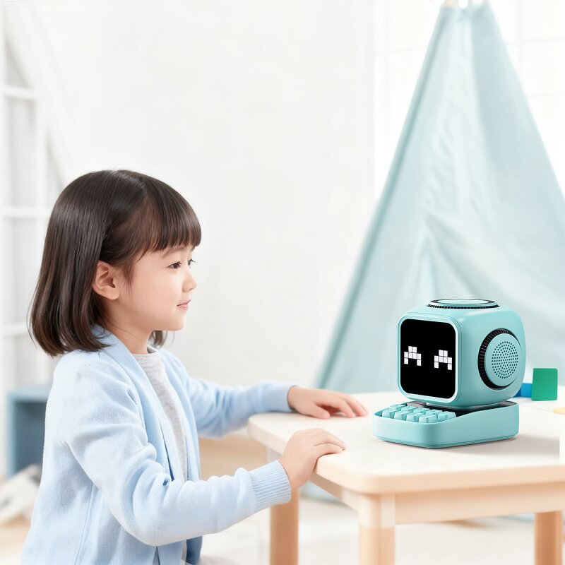 Smart Wireless Charger Manufacturer - OEM Small Rubik's Cube Magnetic Fast RGB LED Alarm