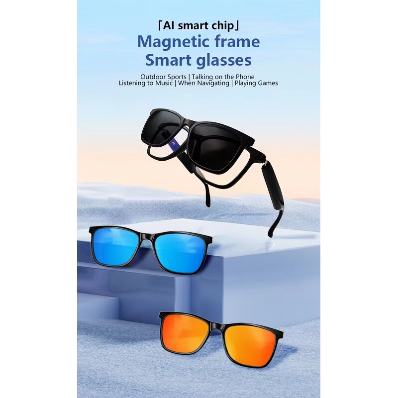 Smart Glasses Manufacturer - OEM 2025 New with AI Hand Free Calling 100+ Translation