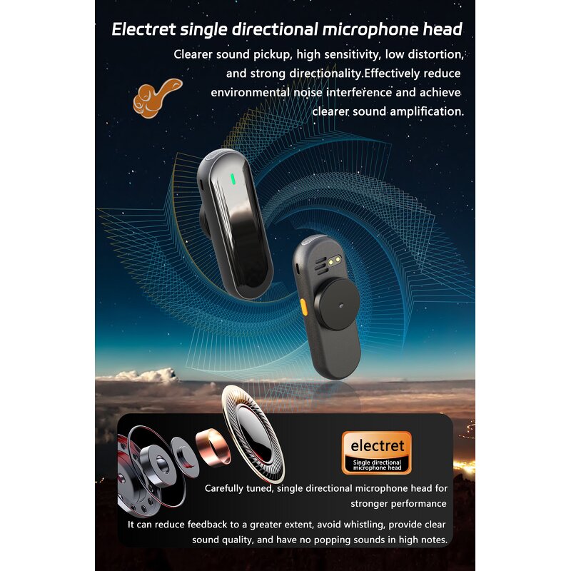 Voice Amplifier Manufacturer - OEM Wireless Microphone with Magnetic Lavalier for Teachers