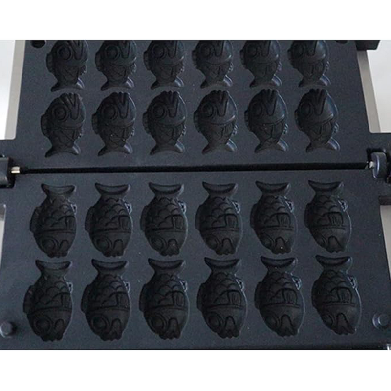 12PCS Taiyaki Waffle Machine Factory - Commercial Electric Fish Shape Thickened