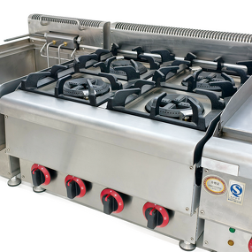 Gas Stove Factory - Hot Selling Commercial 4-Burner Portable Stainless Steel