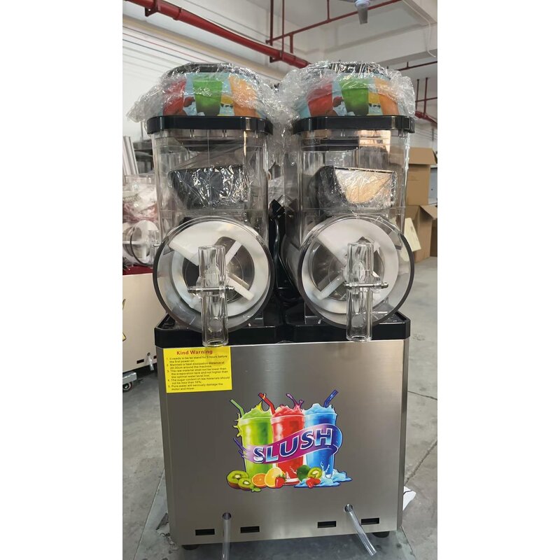 Slush Machine Manufacturer - Commercial Electric 2-Tank Stainless Steel Automatic